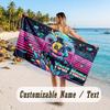 Personalized Beach Towel,Five Nights At Freddy’s Custom Printed Name Text, Super Absorbent Towel For Beach Vacation