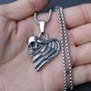 Europese en Amerikaanse Trend Ketting, Veelzijdige Trui Ketting, Trendy en Coole Mannen Bouncing Schedel Titanium Staal Ketting