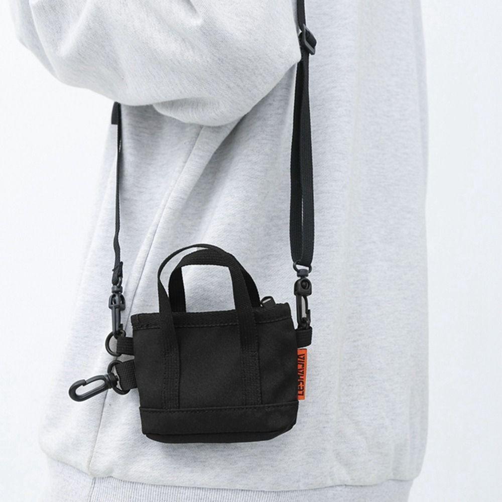 Korthållare Nylon Myntplånbok Hängsmycke Nyckelring Mini Axelväska Praktisk Liten Förvaringsväska Kvinnor