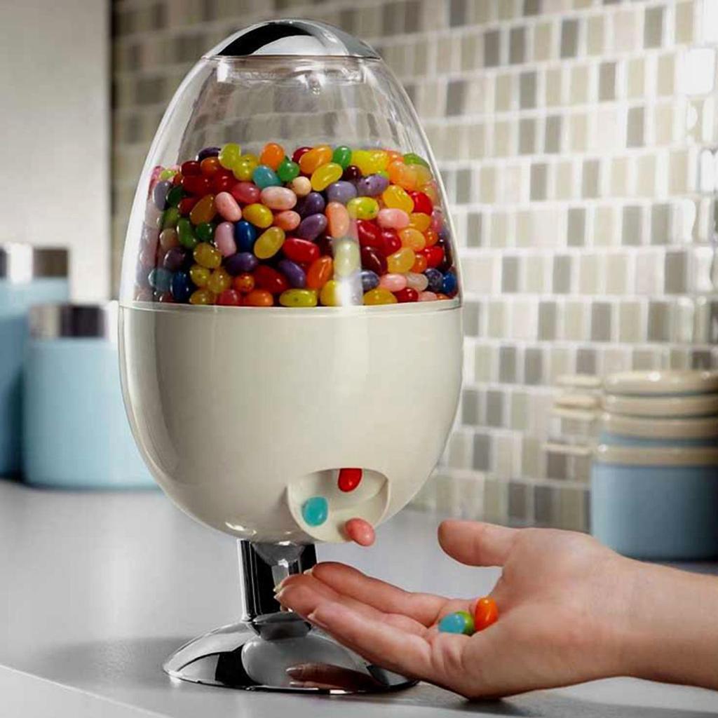 Automatic Candy Dispenser, Cereal Dispenser, Countertop Sealed Rice Dispenser,