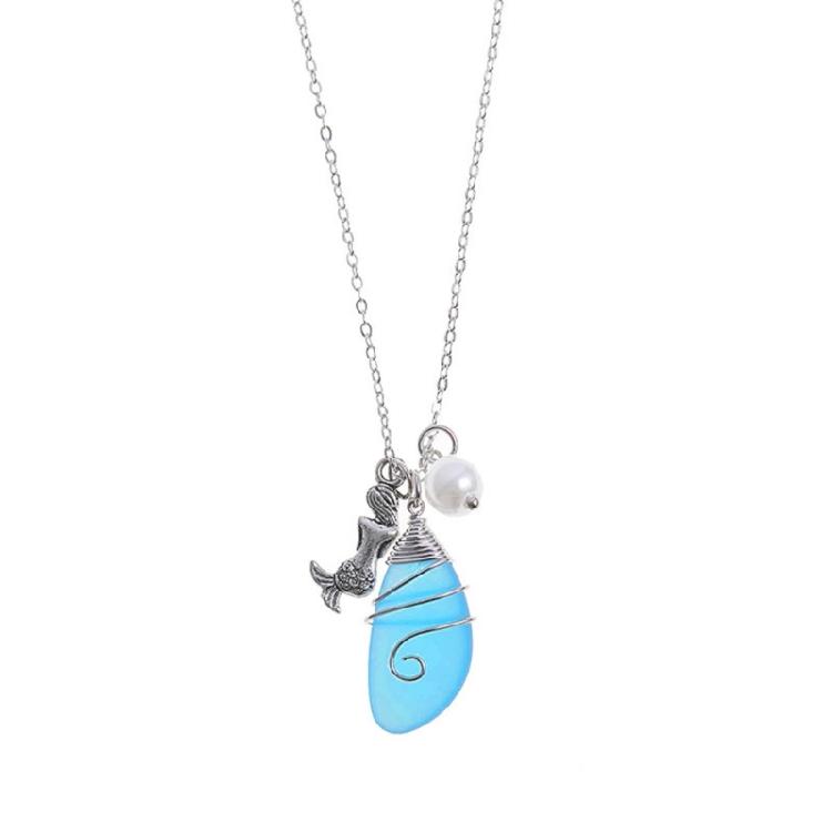 

Simple Ocean Style Necklace Clavicle Chain Choker Necklace Beach Jewelry