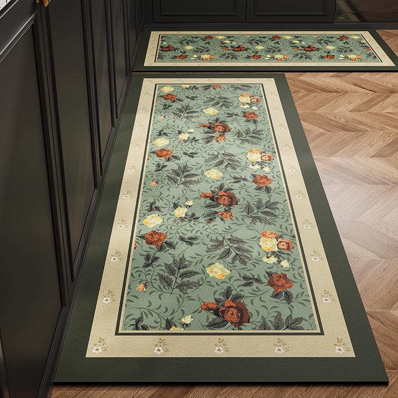 Retro 2026 Diatomaceous Earth Quick-Dry Non-slip Kitchen Mat 40*60cm