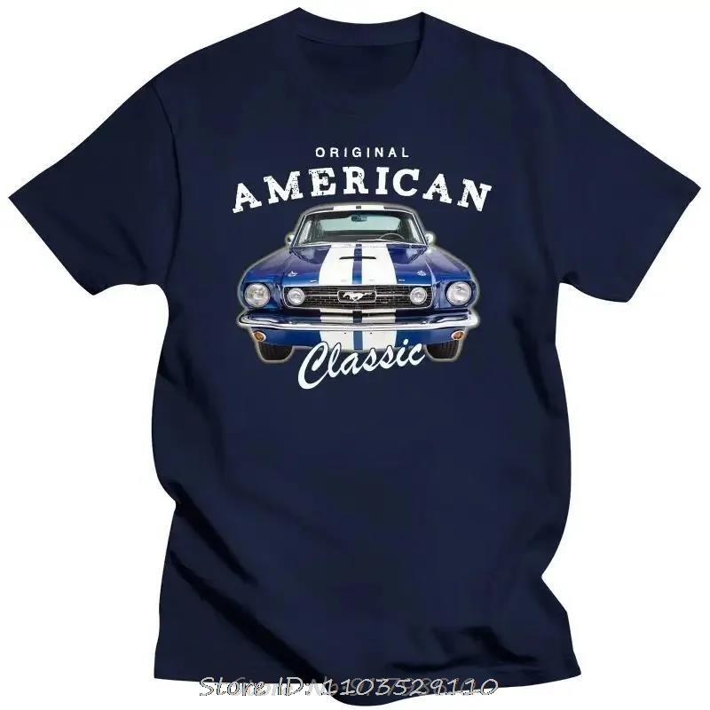 Unisexs Clothing Hot Sale TShirt Free Shiping Mustang American Summer Muscle Car Leisure Spring Tshirt Oversized Cotton T Shirt