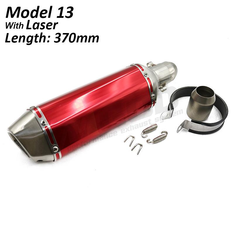 Universal Motorcycle Exhaust Pipe 51mm DB Killer Escape Moto Racing Modified Pit Bike For Kawasaki Z650 Ninja400 Versys 650 MT09