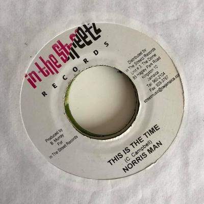 7inch Record NORRISMAN - This Is The Time NONE In The Streetz  Jamaica Reggae, Ska & Dub Used