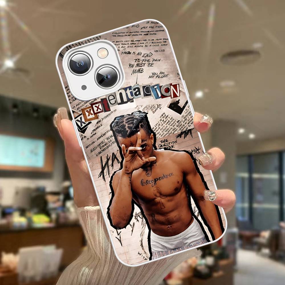 

Чехол из закаленного стекла с изображением рэпера X-XXXTentacionS для IPhone 14 13 12 Mini 11 Pro XS Max X XR 14 Plus iphone XR