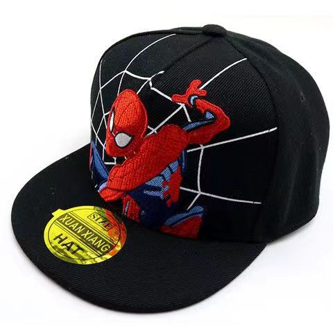 Boys Girls Spiderman Adjustable Snapback Hat Superhero Anime Cartoon Baseball Cap Spider Web Headwear Halloween Christmas Gifts
