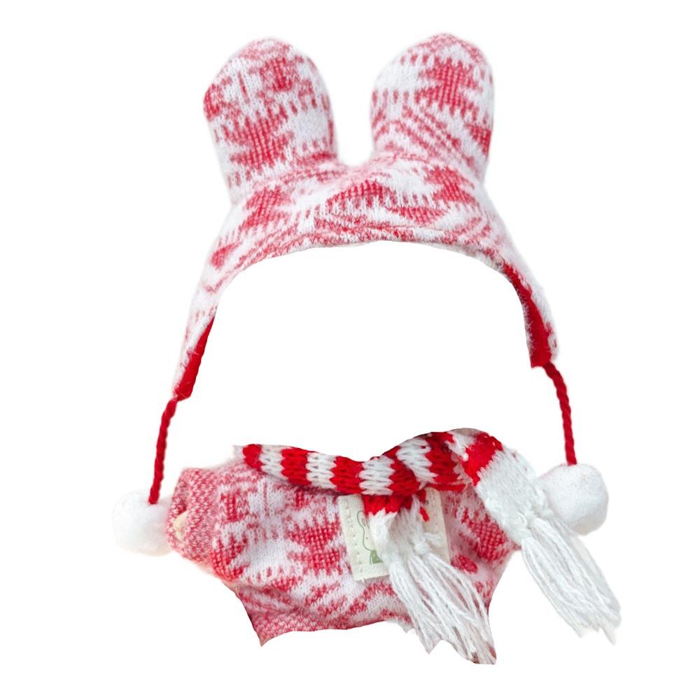 

Dress Up Labubu Doll s Clothes Scarf 17cm Plush Dolls Clothes Cotton Doll Accessories style 3