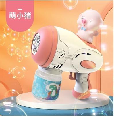New Bubble Machine Children'S Handheld Internet Popular Popular Gatling Fully Automatic Electric Bubble Blowing Gun Toy