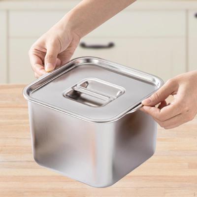 Commercial Deep Food Pan Fruits Box Multifunctional Kitchen Organizer Container Double Handles
