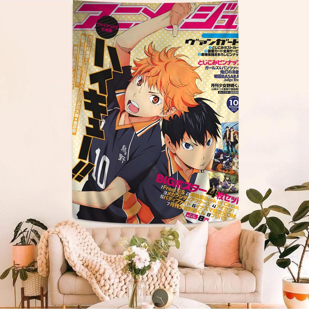 Haikyuu The Movie The Dumpster Battle Wall Tapestry  Sports Anime Aesthetic Energetic Room Decor for Shonen  Sports Fans