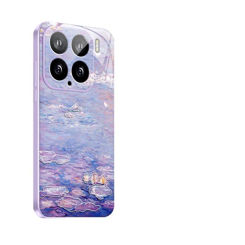Applicable to the new pearlescent white Xiaomi Mi 15 mobile phone case, ice-sensitive crystal transparent heat dissipation glass MIUI comes with it.