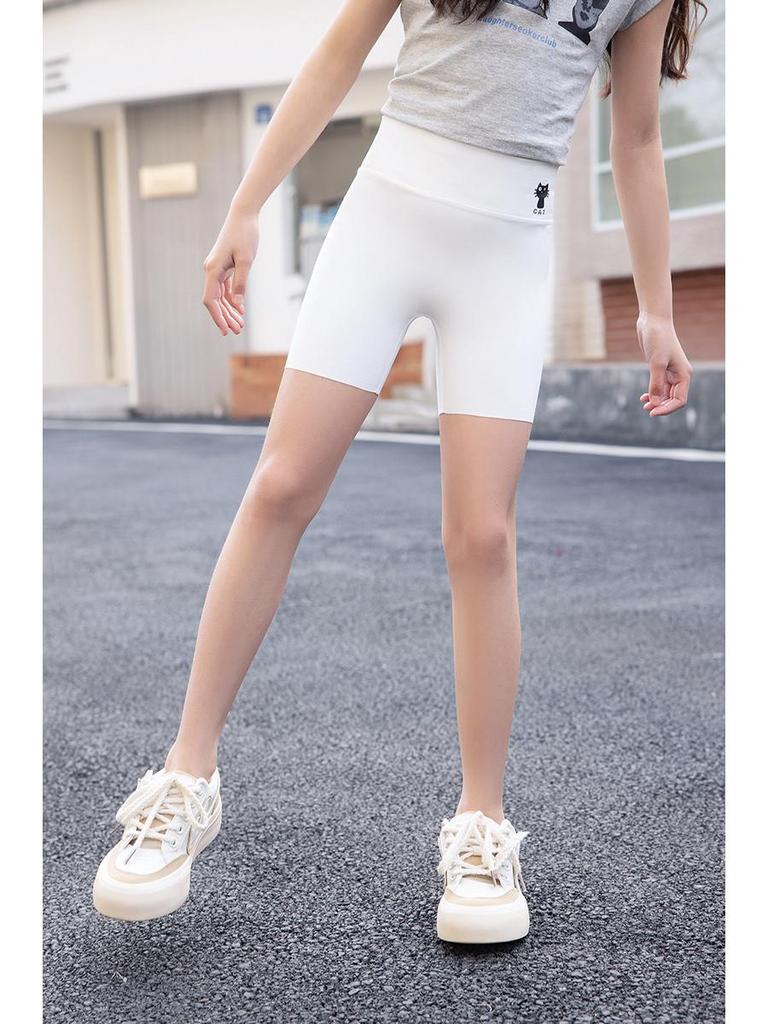 Girls' Summer Shark Leggings: Lightweight, Anti-Exposure Safety Shorts for Outdoor Play