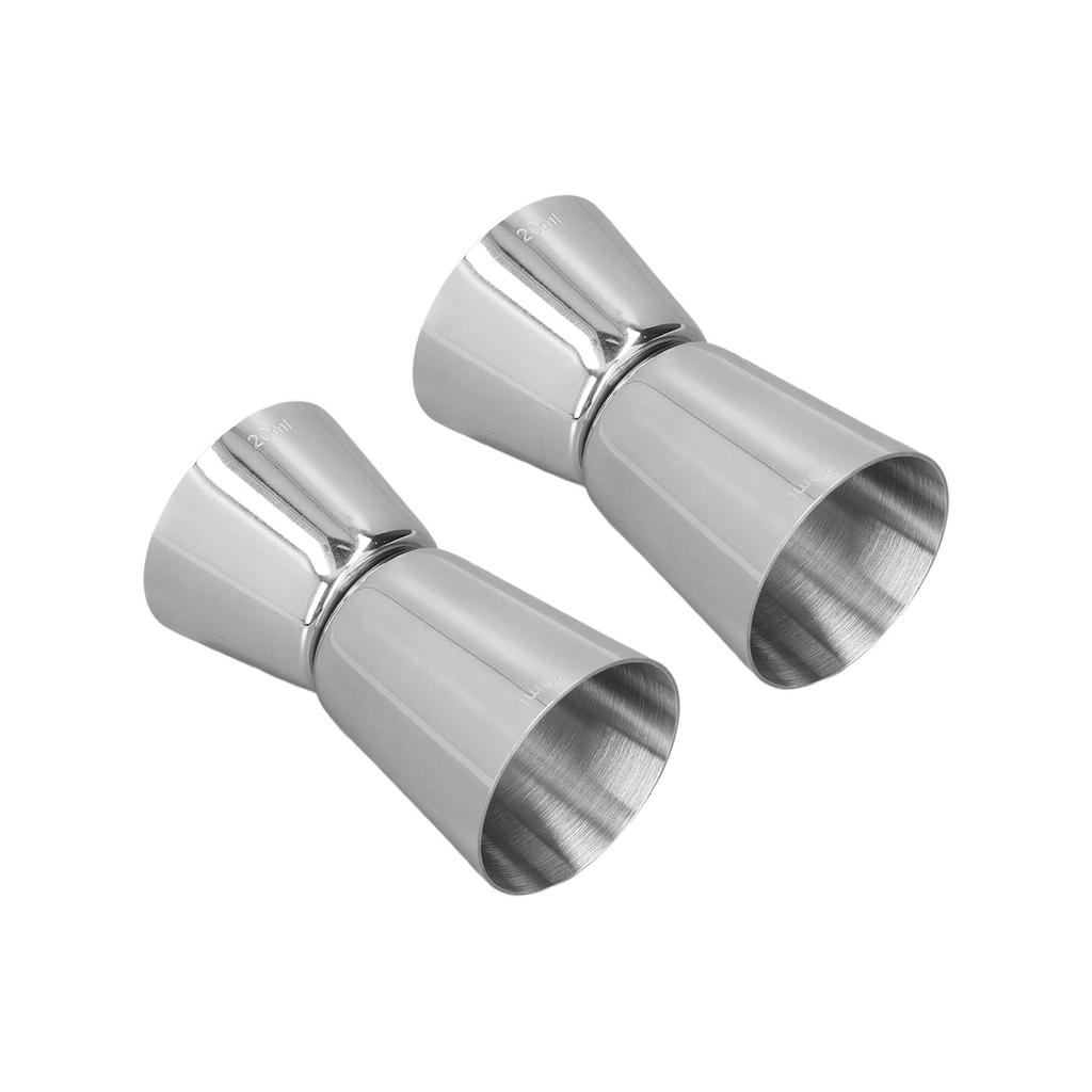 Cocktail Shaker Double Headed Cup Straight Edge Design Classic Style Stainless Steel Drink Shaker