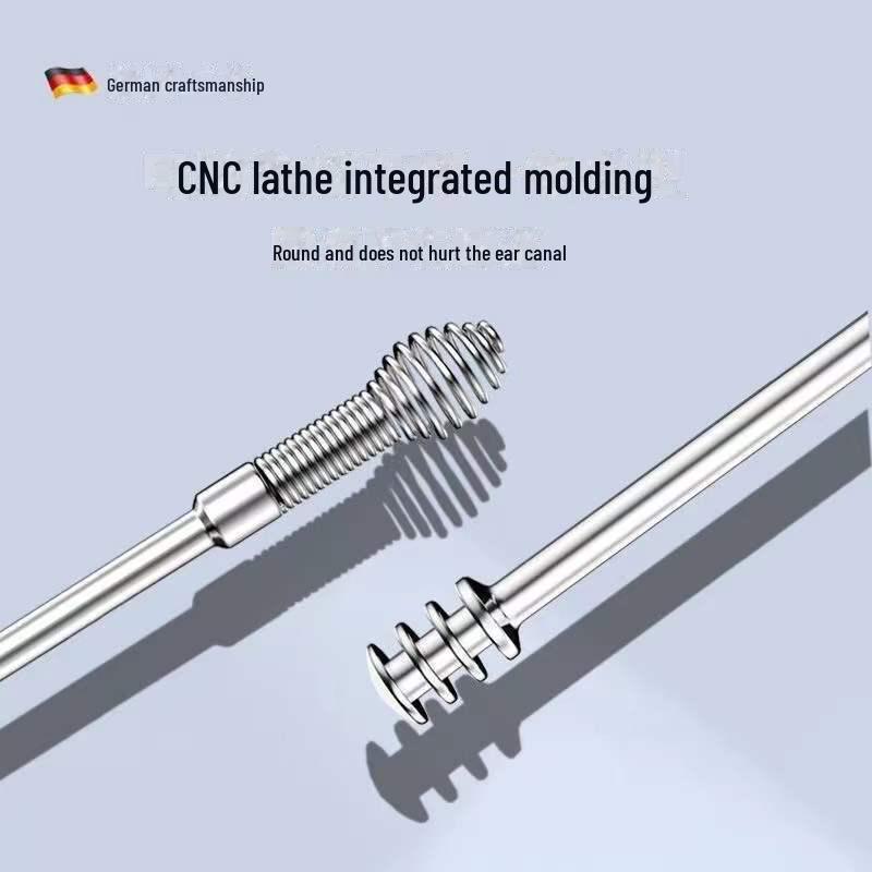 6-piece set of portable ear picks with keychain for adults, household use