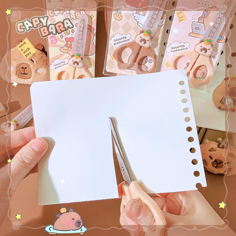 Mooi School Handig Terug naar School Schrijfwaren Schaar Schattige Capybara Knutsel Schaar Mini Schaar Voor DIY Kinderscharen