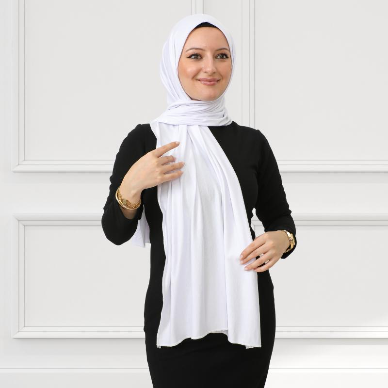 Hijab für Damen, Viskose-Schal, leicht, muslimischer Hijab, langer Schal, islamische Schals, türkisches Seiden-Kopftuch für Damen