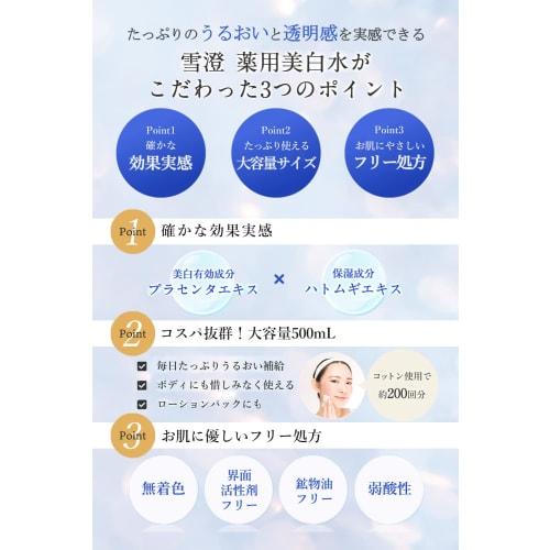 Meishoku Cosmetics Yukisumi Medicinal Whitening Water
