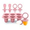Food Grade Silicone Baby Teething Ice Cream Stick Molds Reusable DIY Homemade Ice Cream Mold