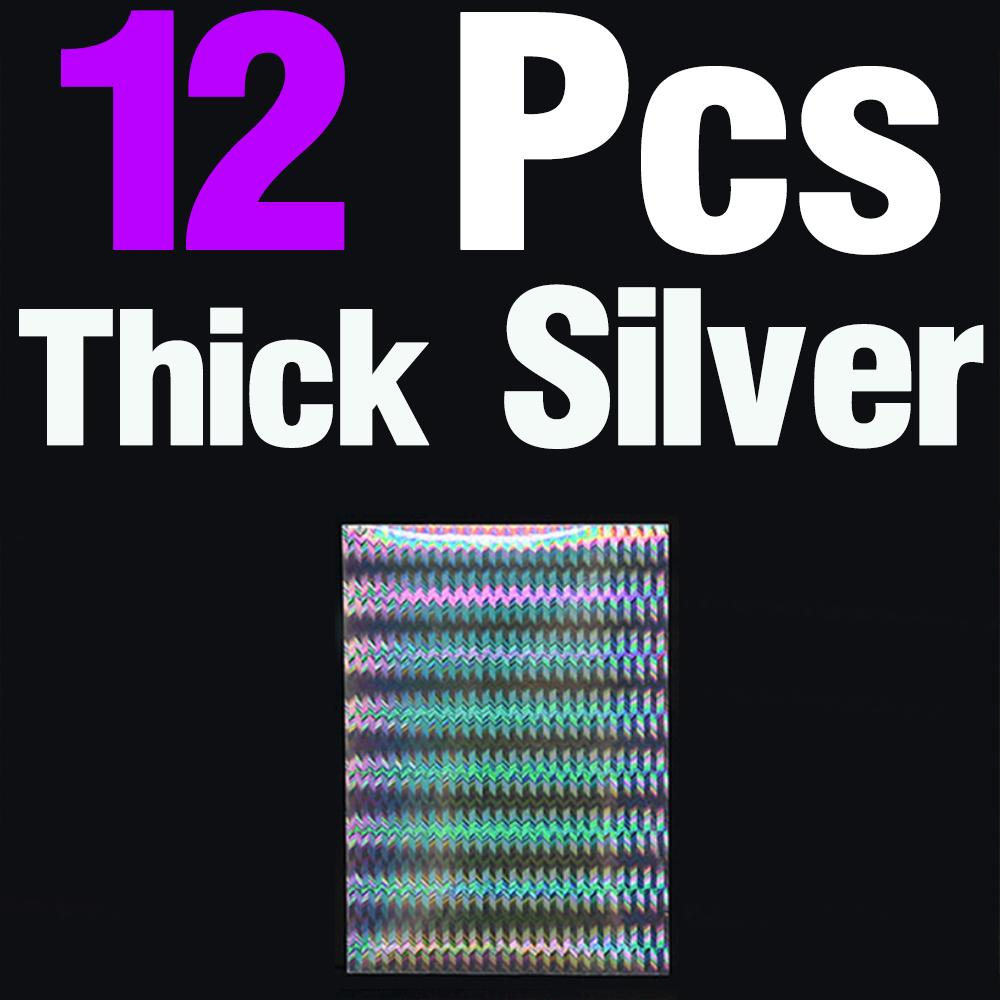 MNFT 12Pcs DIY Hard Bait Sequins Holographic Lure Fish Skin Sticker Self Adhesive Rainbow Change Color Film Fly Tying Material