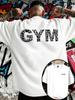 White Cotton TShirt Gym Fitness Muscle Hip Hop Streetwear Casual Fashion Men - Men's Summer Cotton Graphic Tee