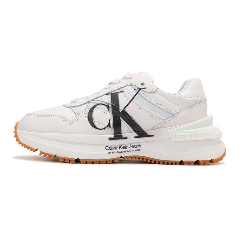 

Calvin Klein Thick Sole Printed Comfortable Low Top Dad Sneakers Women sneakers Moonlight-White YW00941-0LB 37