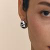 Hyeres-lor Champagne Full Moon (C) Point One-Touch Earrings L HL2E33204CBXXX