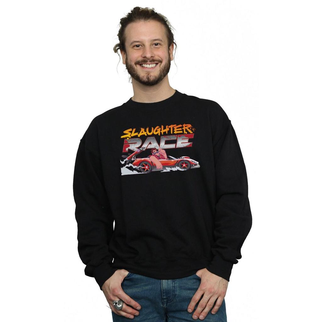 Disney Mens Wreck It Ralph Slaughter Race Sweatshirt