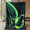 Soft Flannel Blanket Lightweight Cozy Bedroom Living Room CoverAlien Xenomorph