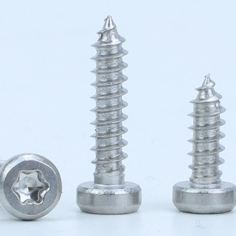 201 Stainless Steel Torx Thin-Head Self-Tapping Screw, Cylindrical Cuphead, M3/M4/M5/M6
