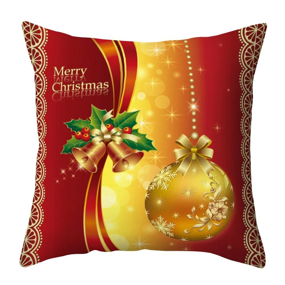Weihnachts-Themed Kissenbezüge Auto Ornamente Büro Santa Claus Wohnzimmer Sofa Hause Kissenbezüge