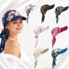 Soft Outdoor Sun Hat Breathable Baseball Cap Women Printed Satin Headscarf Hat  For Men Women