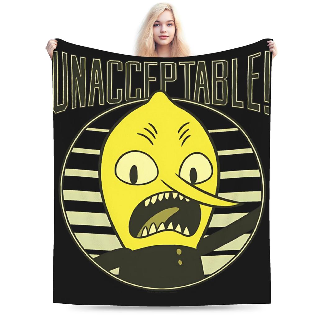Lemongrab  Stuff Blankets Ultra-Soft Flannel  Throw Blanket Cozy Rug Piece