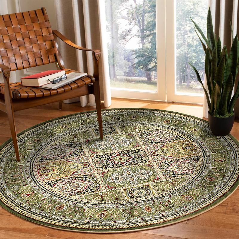 New Round Persian Living Room Rug Ethnic Style Full Spread Bedroom Bed Blanket Home Decoration Cloakroom Floor Mat