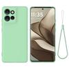 For Motorola MOTO Edge 50 Neo ,S50 Case Soft Premium Liquid Silicone Case with Flocking Inside Cover with Strap for Moto S50