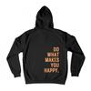 Women's Fleece-Lined Hoodie with Kangaroo Pocket, Lettering, and Abstract Color Block Design, 2025
