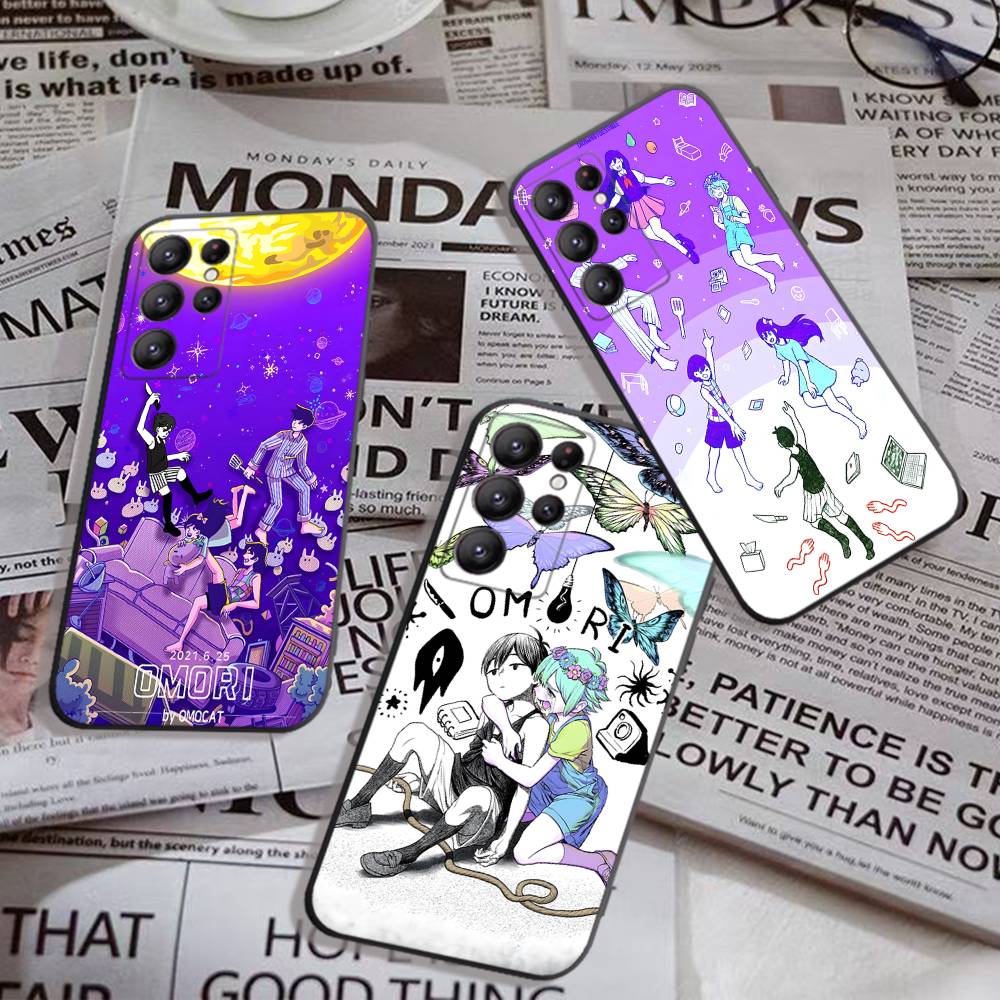 Game Omori Phone Case For Samsung S 24 Fe 25 Ultra Plus 20 Lite 21 30 22 23 24 22 Ultra 5G Fundas