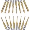 Fraise à graver et à fraiser en carbure avec revêtement titane, diamètre 0,8 mm - 3,175 mm, fraises de fraisage CNC pour machine PCB