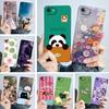 For iPhone 7 8 Plus Phone Case Cat Panda Back Cover For iPhone SE Full Protection Liquid Silicone Protectors For iPhone7 iPhone8