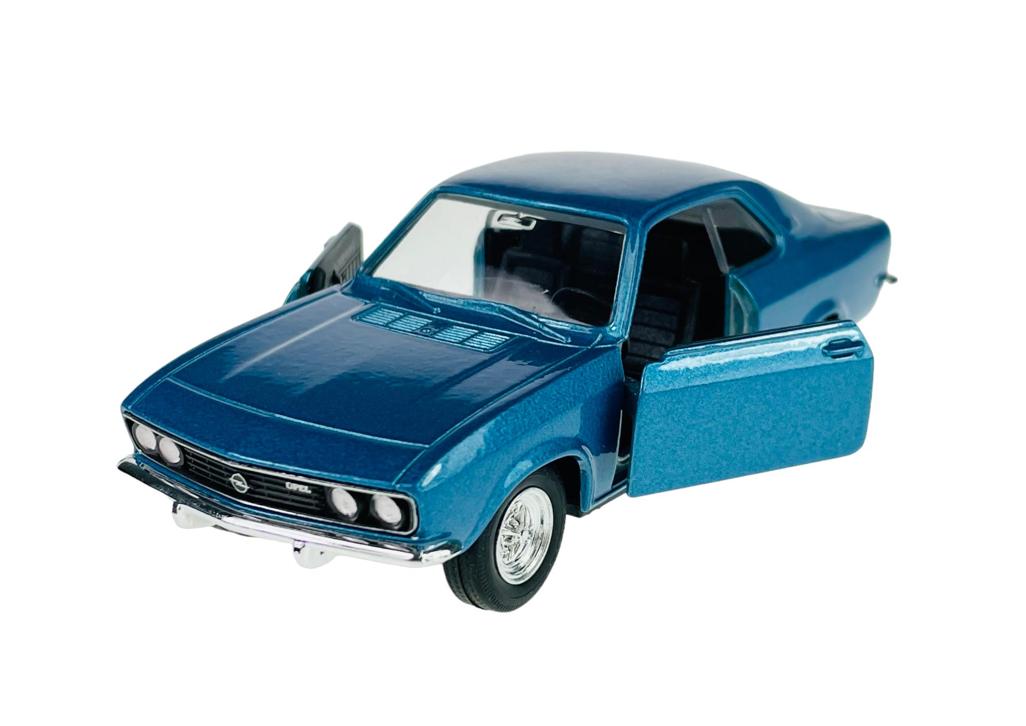 WELLY 1970 OPEL MANTA A BLAUW 1:34 43814