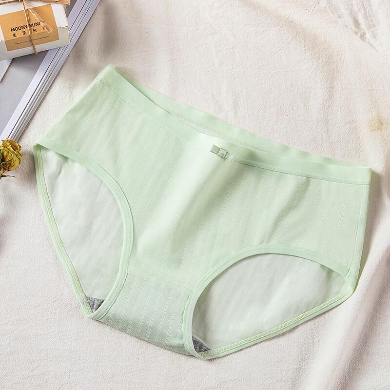 LANGSHA Women's Pure Cotton Breathable Triangle Briefs 5-Pack