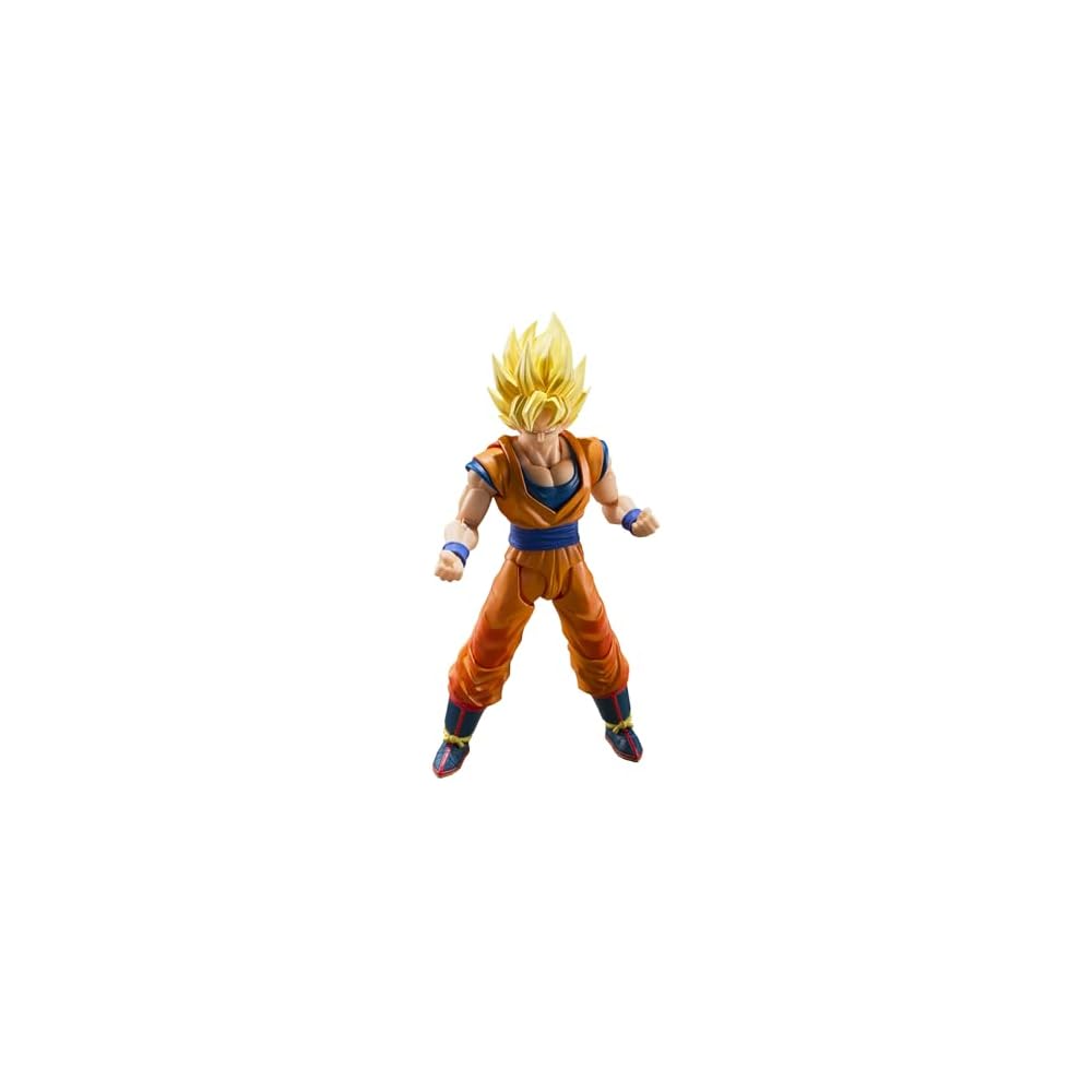 

TAMASHII NATIONS S.H. Figuarts Dragon Ball Z Super Saiyan Goku Action Figure 145mm PVC ABS Painted Movable Figure