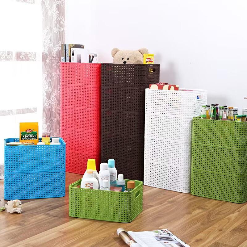 

Kappabear Imitation Rattan Desktop Storage Basket