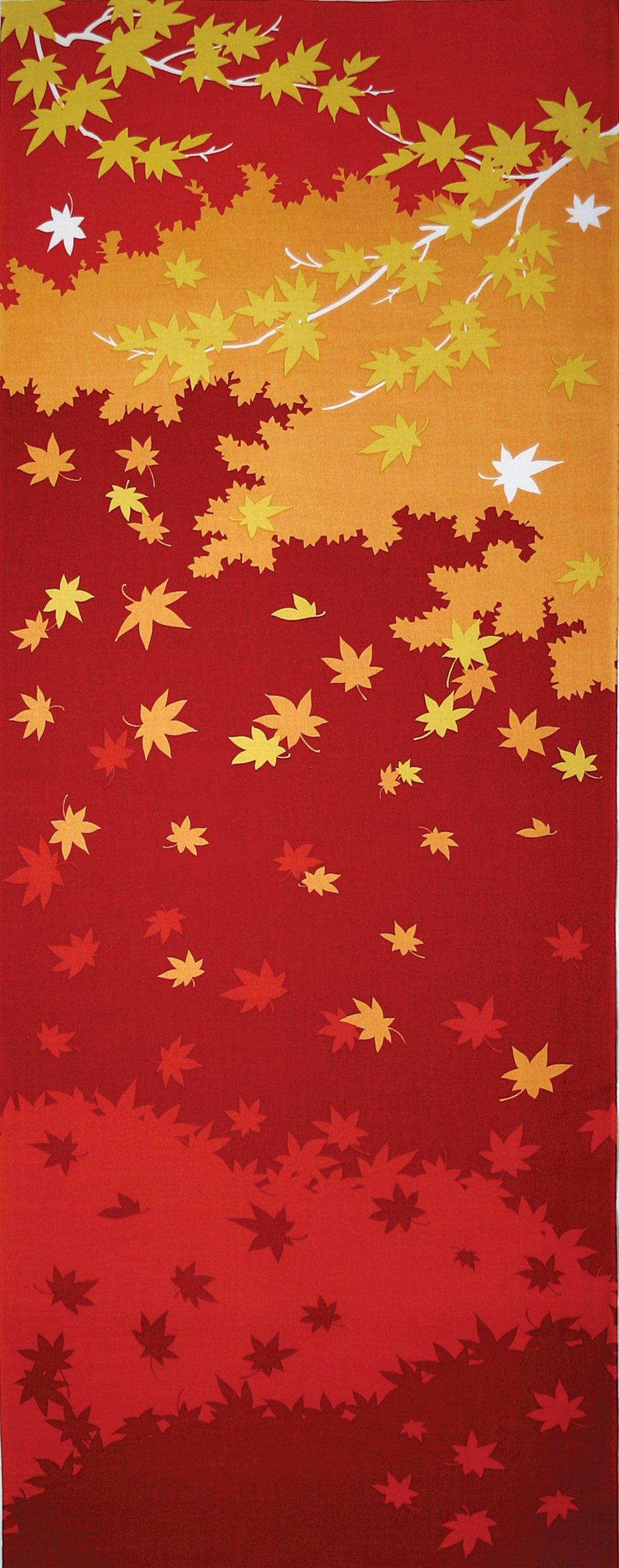 

Maeda Senko Shikisaifu Tenugui Autumn Leaves
