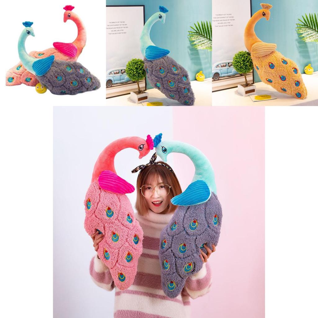 Peacock Plush Toy Collectors Soft Stuffed Animal For Kid And Fans