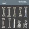 RetroStory Roman Column Sticker Pack: 6 Styles, 10 Sheets - Venus Journal and European Retro Decoration Stickers.