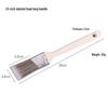 Traceless Cross-Slanted Edge Paint Brush: Hog Bristle, Flat Design for Water-Based and Wall Corner Latex Paints