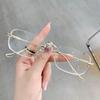 Korean Fashion Style Oval Eyeglasses Frame Round Glasses Shades Glasses for Women/Men