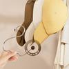S Shape Durable Circle Ring Hat Hanger Non-marking Non-slip Hat Storage Hook Scarf Towel Tie Hanging Rack Stainless Steel
