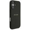 Guess Grained Ring MagSafe case for iPhone 17 black